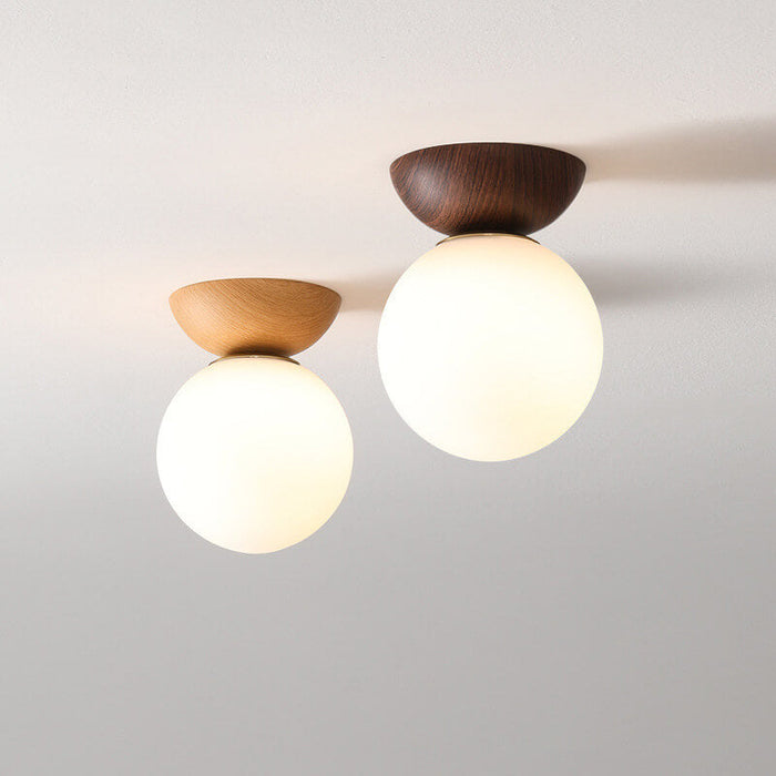 Lampa Sufitowa LED Kula W Stylu Japońskim Z Regulacją Jasności