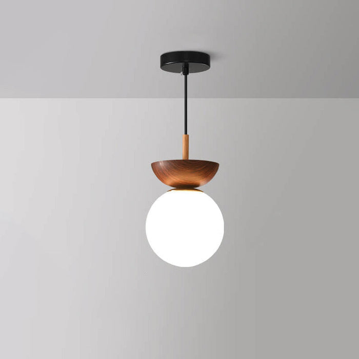 Lampa Sufitowa LED Kula W Stylu Japońskim Z Regulacją Jasności
