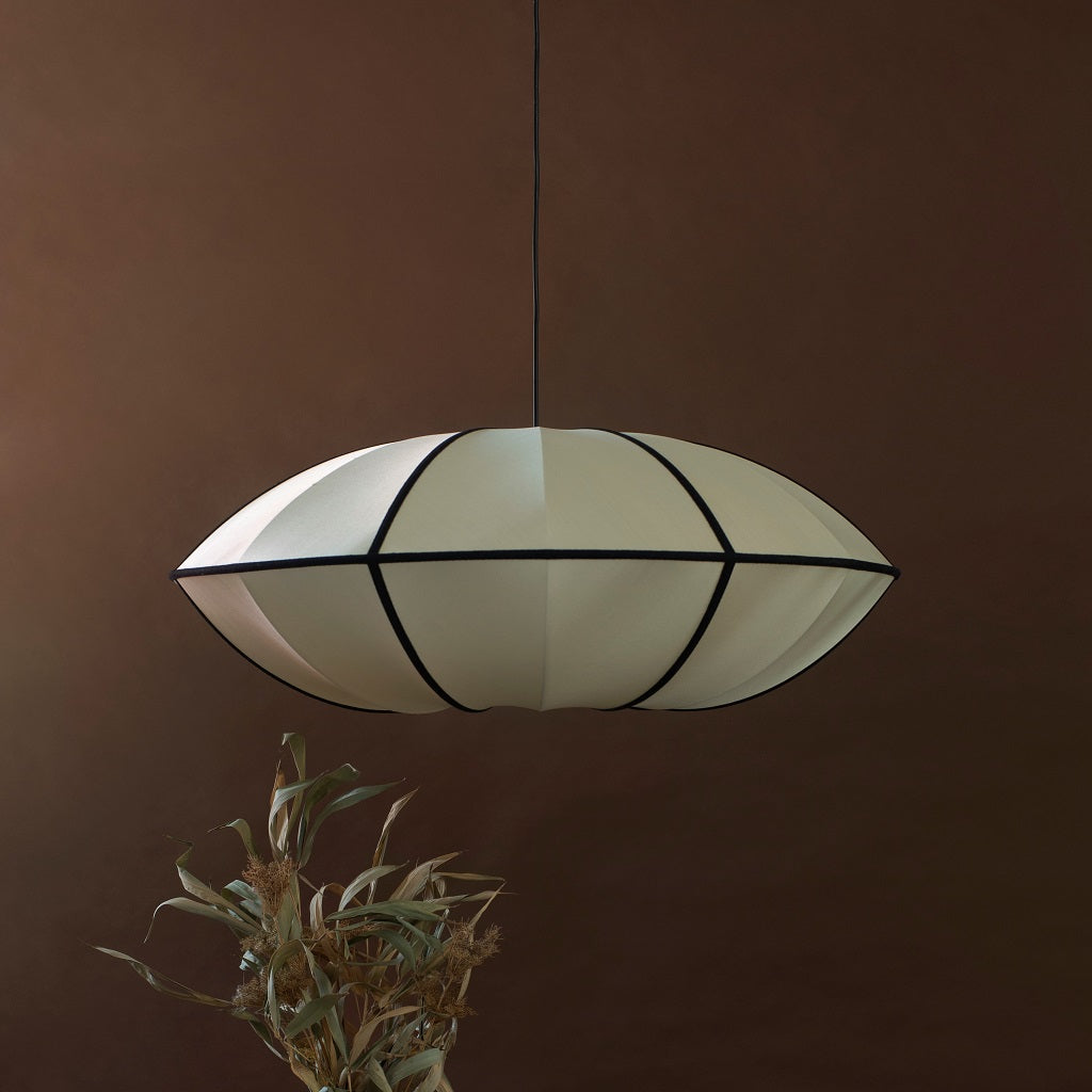 Lampa Wisząca Japoński Styl Owalna Dekoracyjna LED
