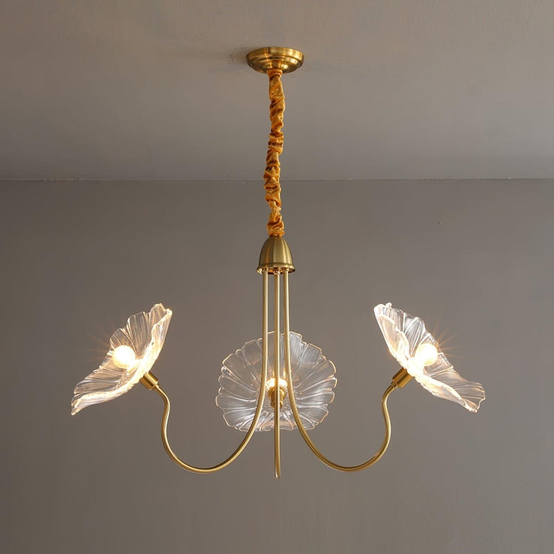 Lampa Wisząca Kwiatowa Żyrandol Nowoczesne Oświetlenie
