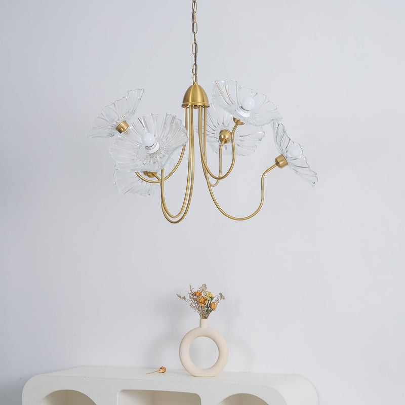 Lampa Wisząca Kwiatowa Żyrandol Nowoczesne Oświetlenie