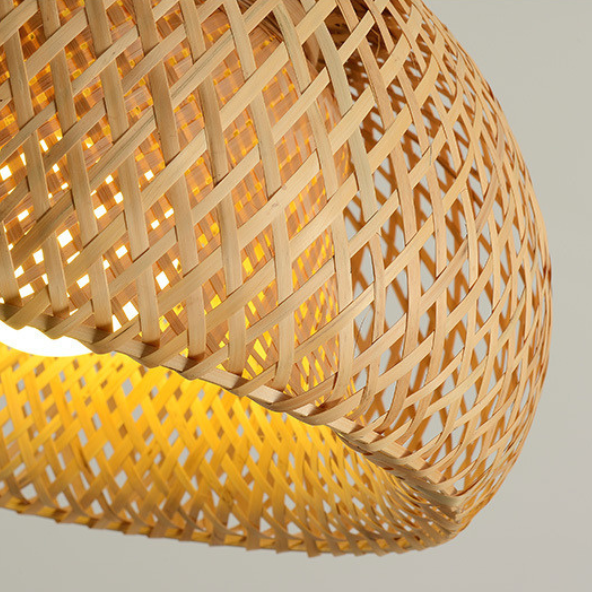 Lampa Wisząca Pleciona Japandi