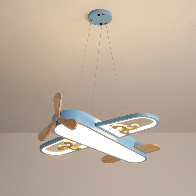Lampa Wisząca Samolot LED Do Pokoju Dziecięcego Z Pilotem