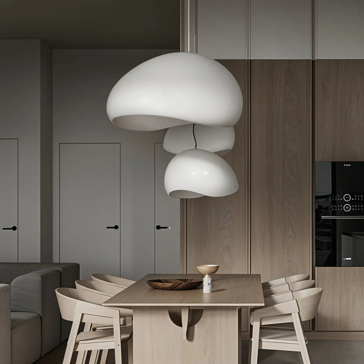 Lampa Wisząca Skandynawska Z Oświetlenie Sufitowe