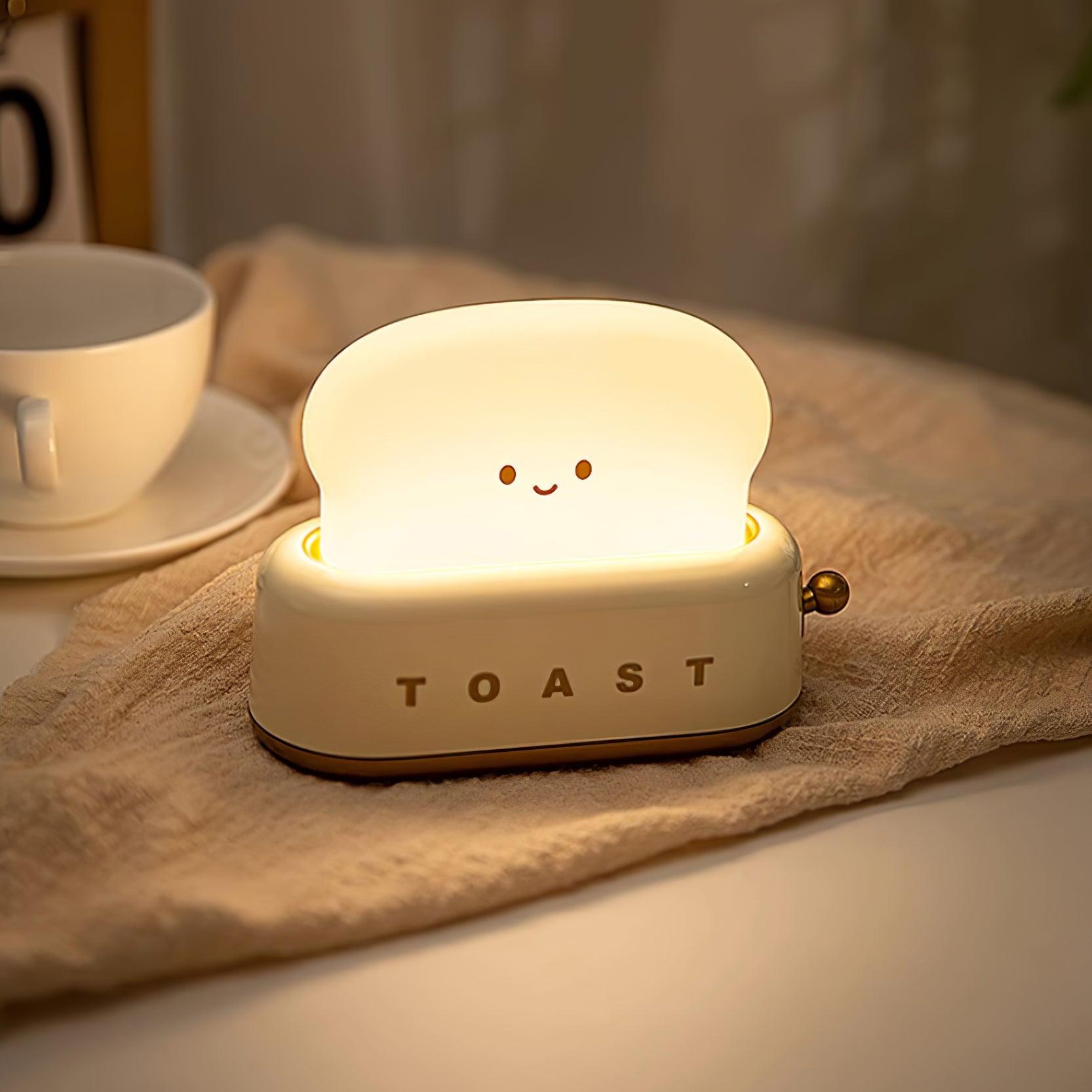 Lampka Nocna Toast LED Ściemniana Przenośna