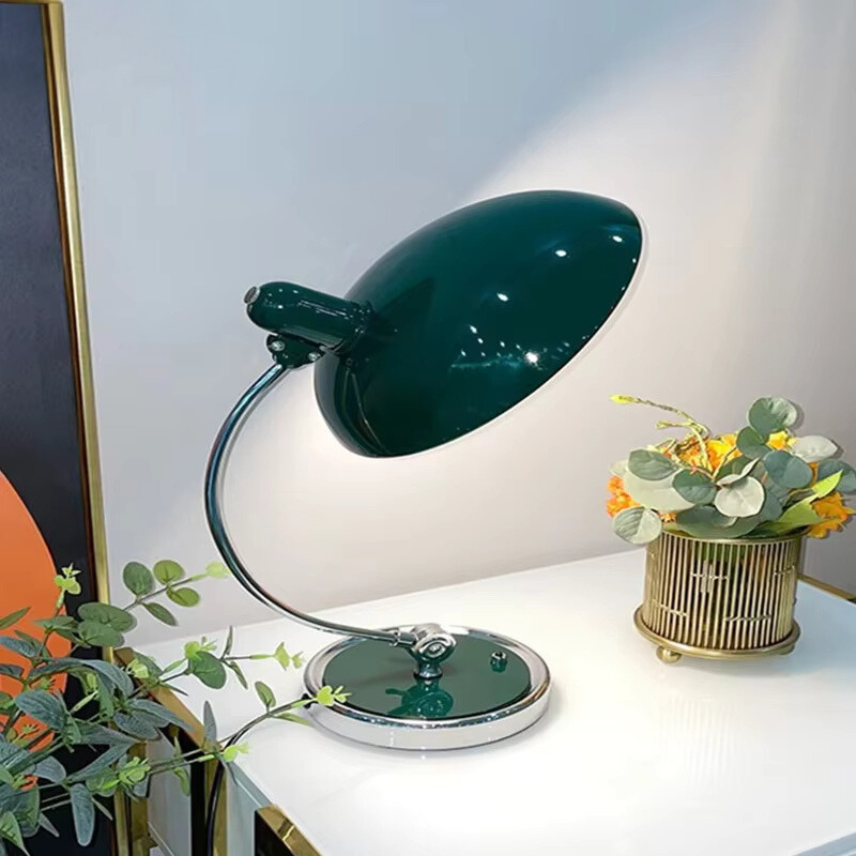 Lampka Stołowa Biurkowa Bauhaus Skandynawska Lampa Nocna