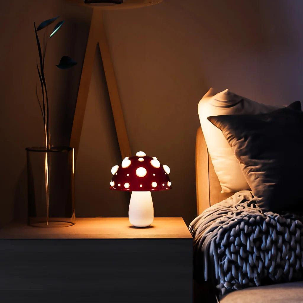Lampka Stołowa Grzybek LED Dimmowalna Lampa Nocna