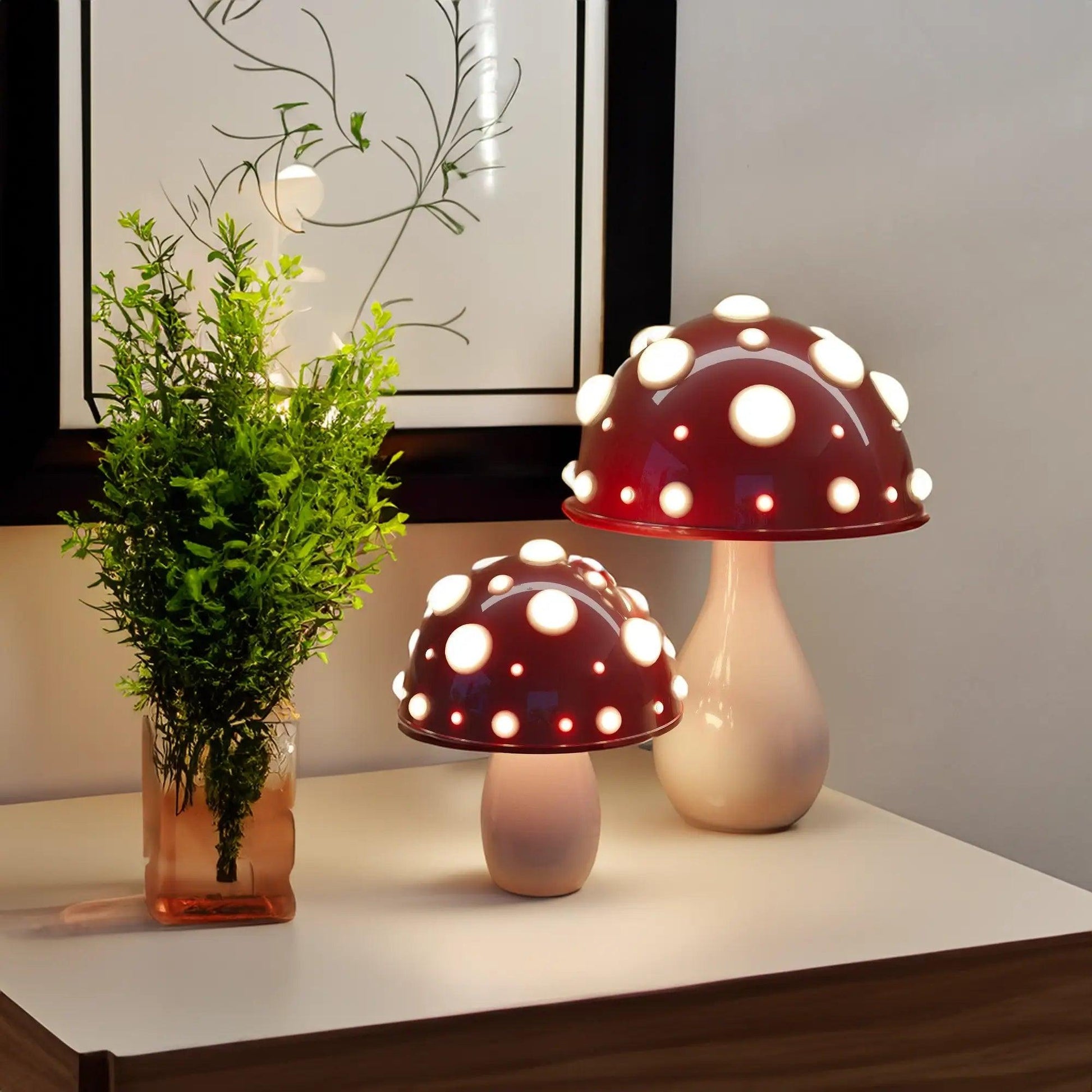 Lampka Stołowa Grzybek LED Dimmowalna Lampa Nocna