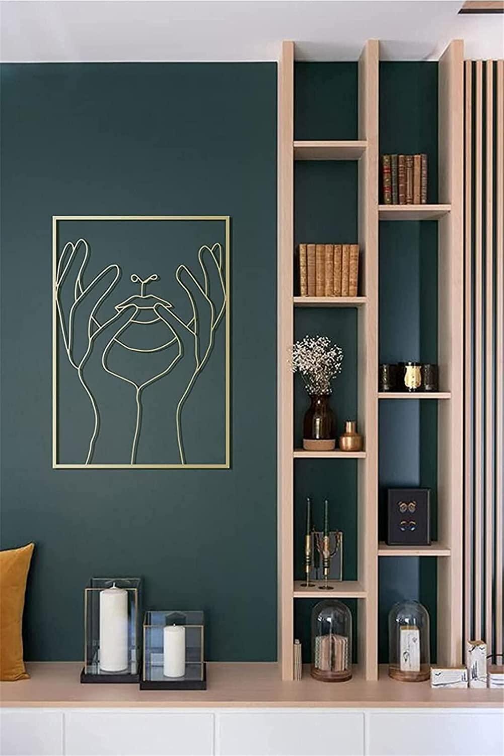Lina Abstrakcyjna Sztuka Ścienna – Elegancki Metalowy Design do Nowoczesnych Wnętrz [sztuka]