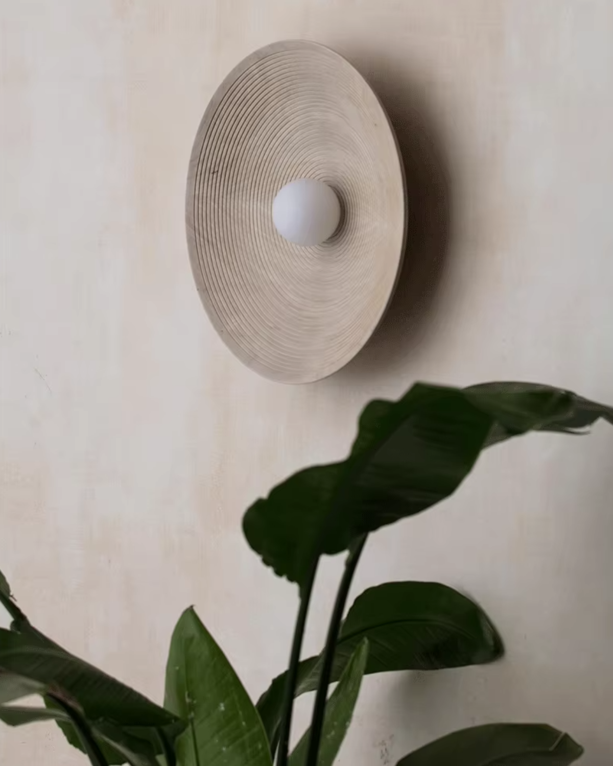 Minimalistyczna Okrągła Lampa Ścienna Kinkiet Organiczny LED