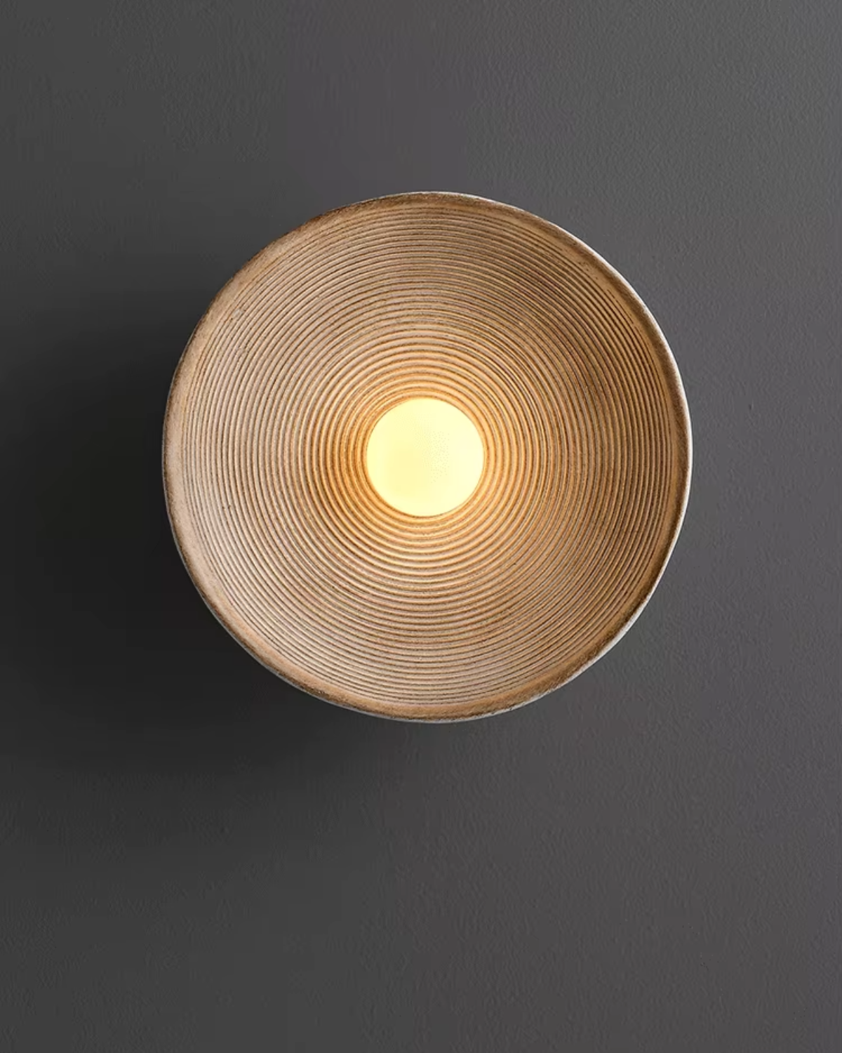 Minimalistyczna Okrągła Lampa Ścienna Kinkiet Organiczny LED