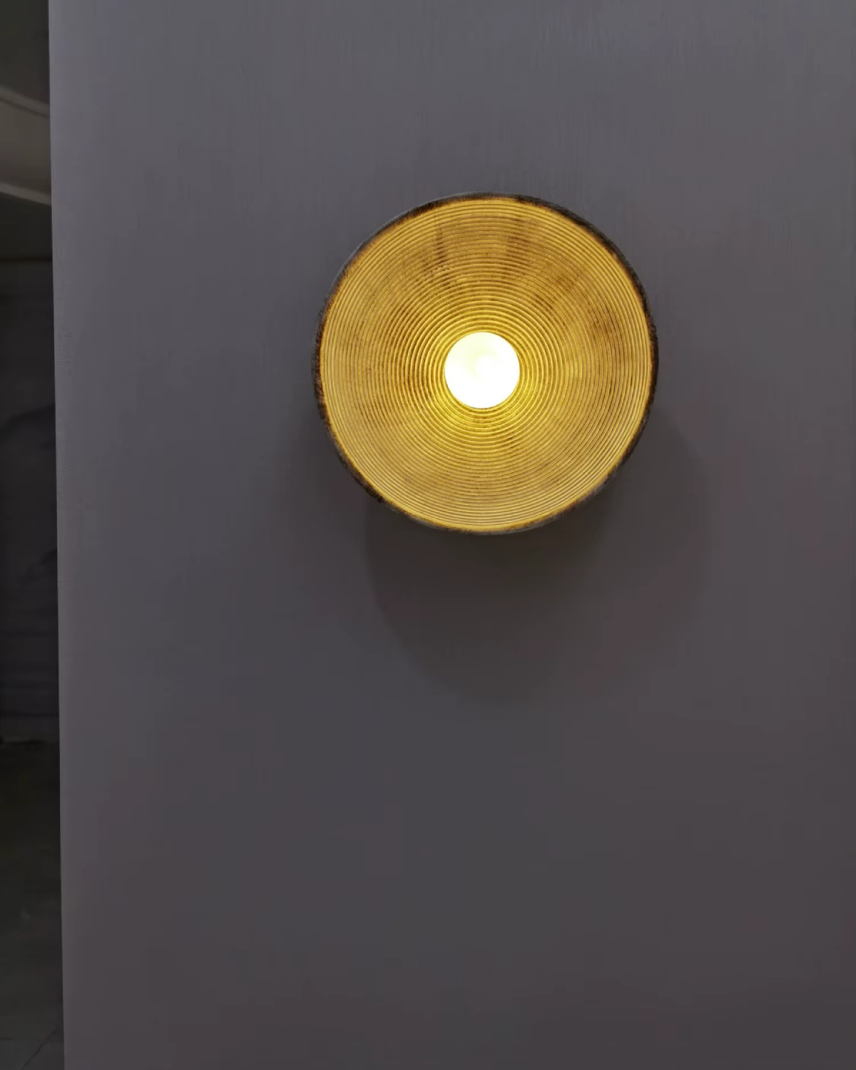 Minimalistyczna Okrągła Lampa Ścienna Kinkiet Organiczny LED