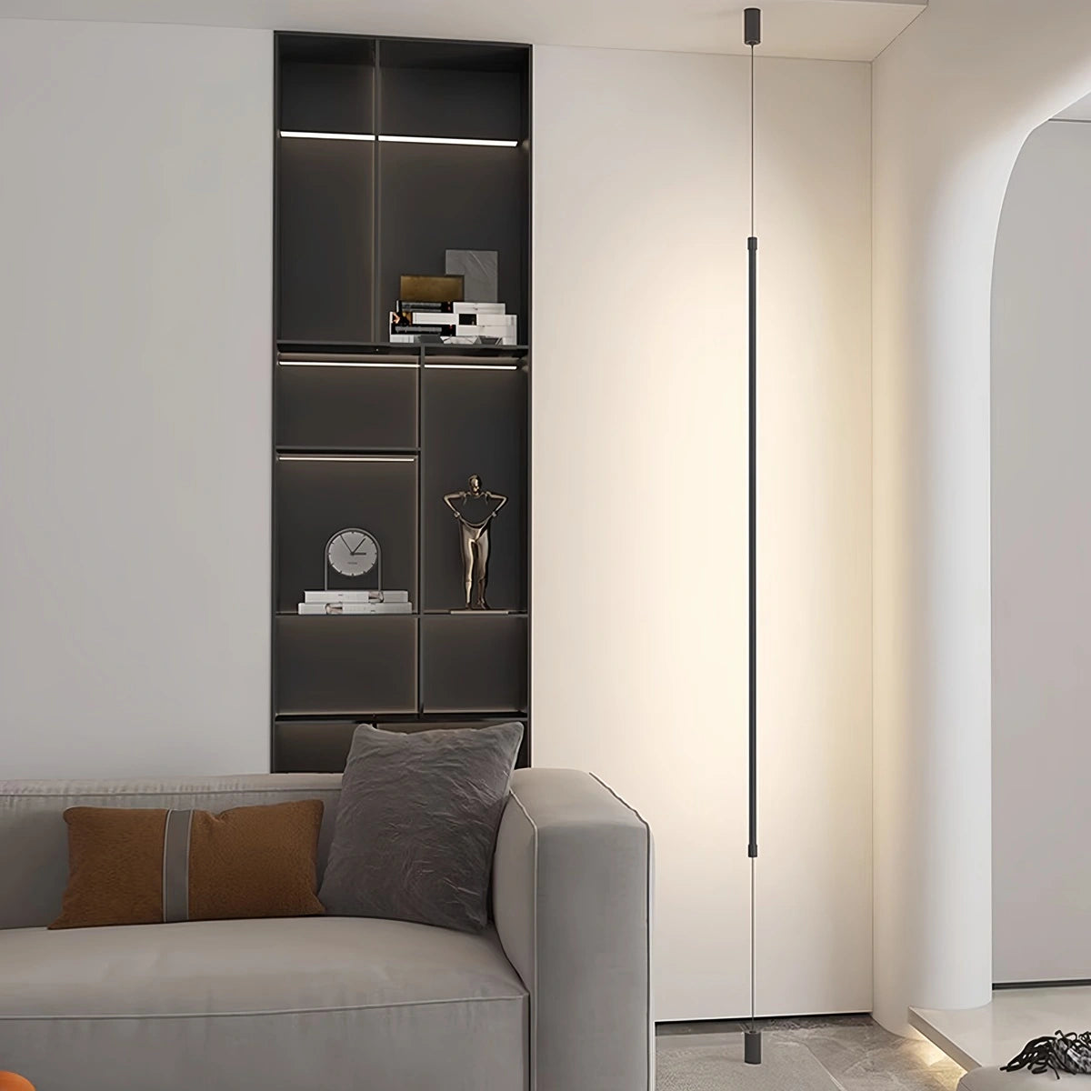 Nowoczesna Lampa Podłogowa LED Od Podłogi Do Sufitu
