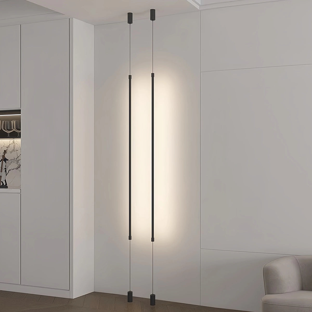 Nowoczesna Lampa Podłogowa LED Od Podłogi Do Sufitu