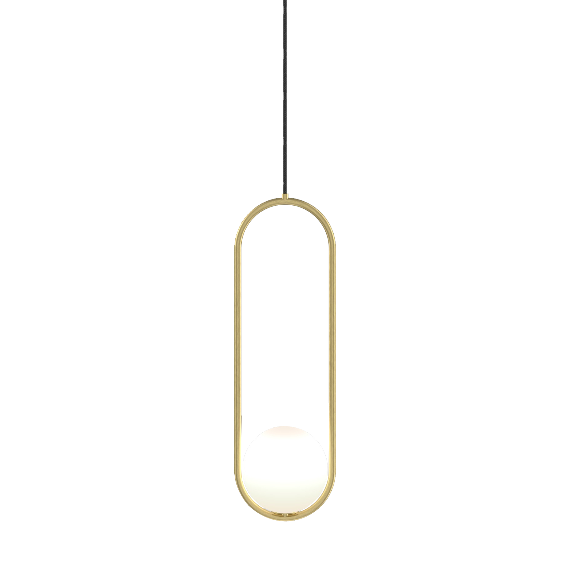 Nowoczesna Lampa Wisząca LED Owalna Z Kloszem Kula