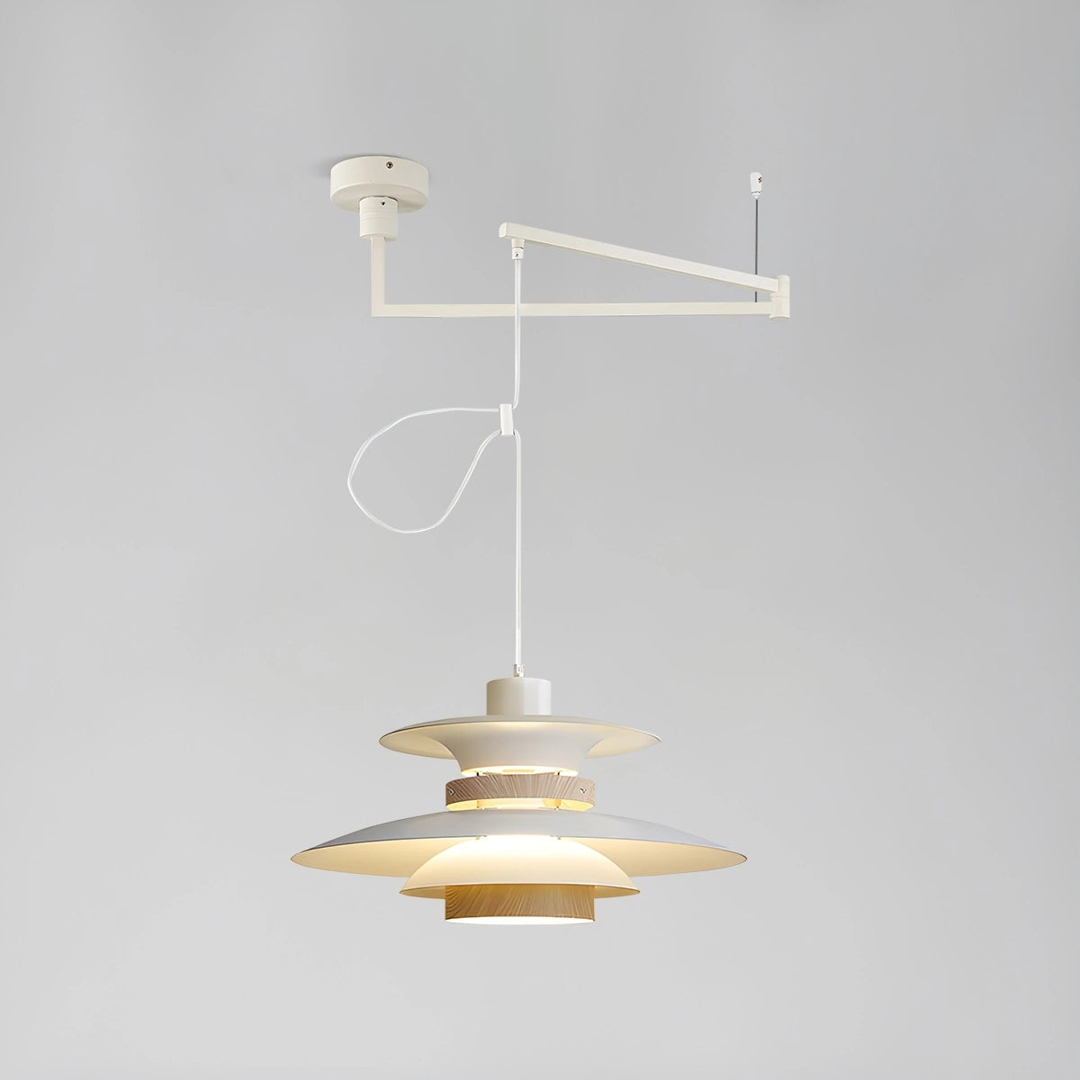Nowoczesna Lampa Wisząca UFO LED Z Regulacją Wysokości