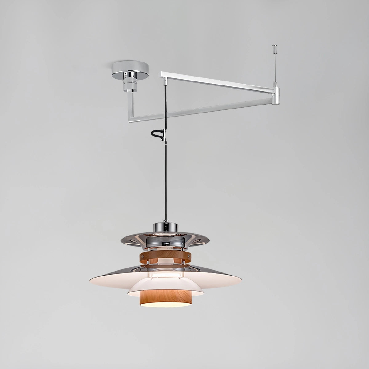 Nowoczesna Lampa Wisząca UFO LED Z Regulacją Wysokości