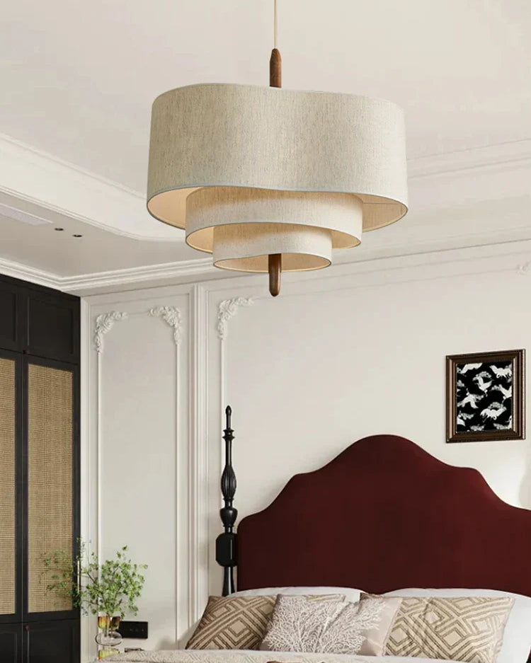 Nowoczesna Lampa Wisząca Z Abażurem Warstwowym