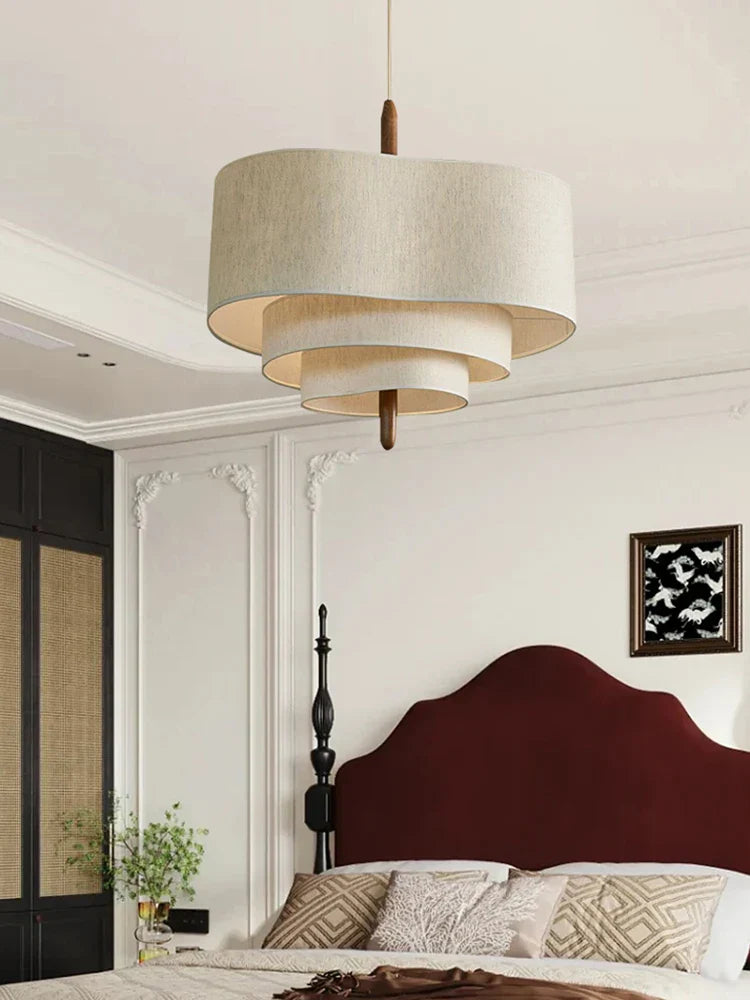 Nowoczesna Lampa Wisząca Z Abażurem Warstwowym