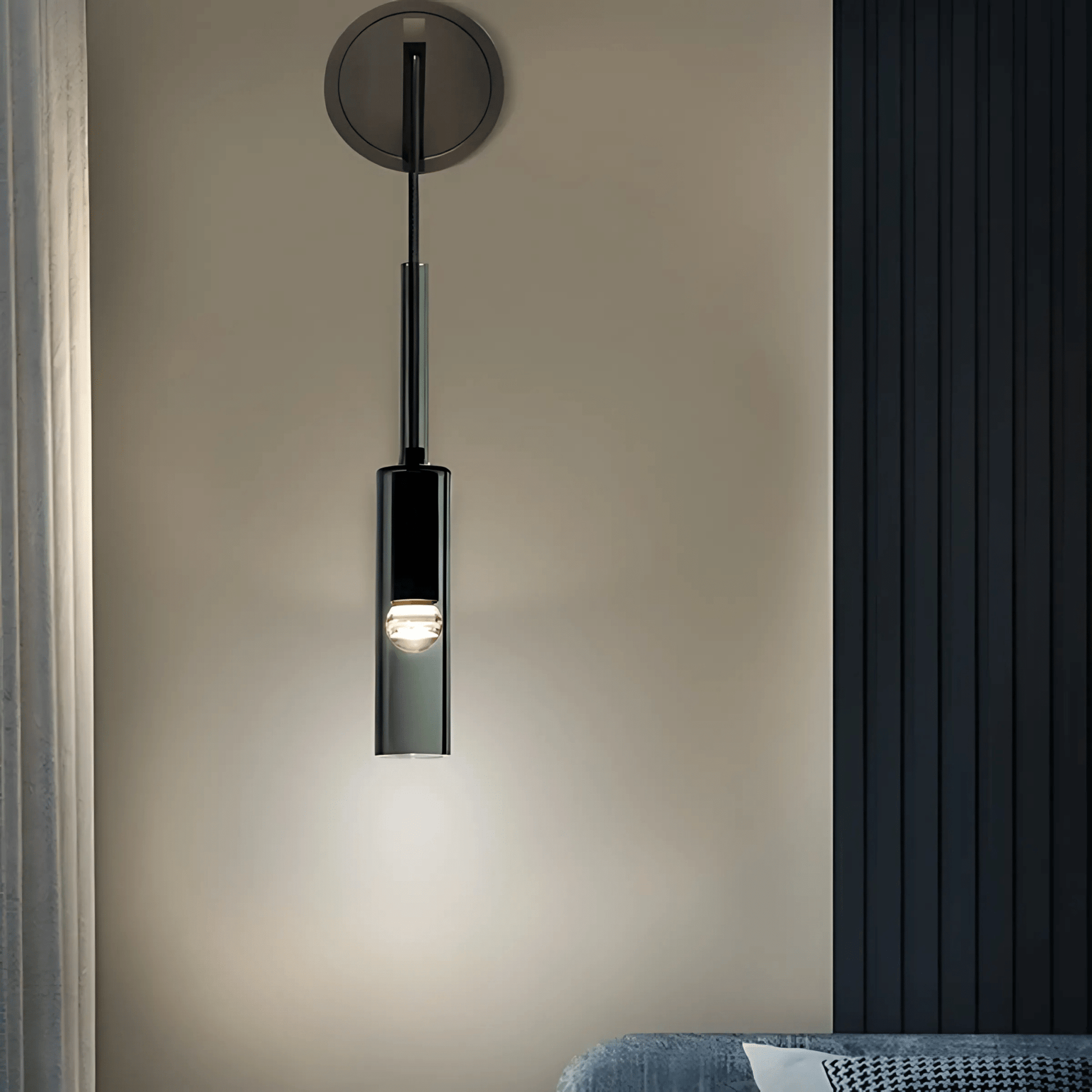 Nowoczesna Lampa Wisząca Z Kloszem Rura