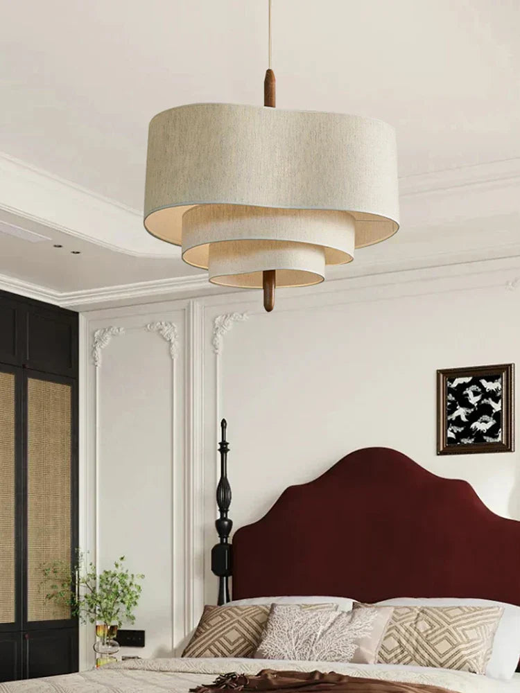 Nowoczesna Lampa Wisząca Z Warstwowym Abażurem