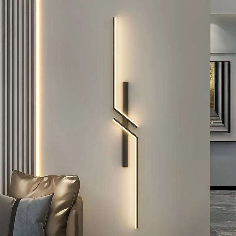 Nowoczesna Lampa Ścienna LED Geometryczna Do Salonu Sypialni Przedpokoju