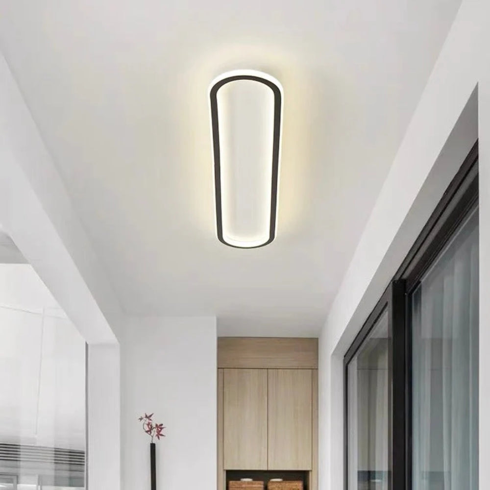 Nowoczesna Podłużna Lampa Sufitowa LED Plafon