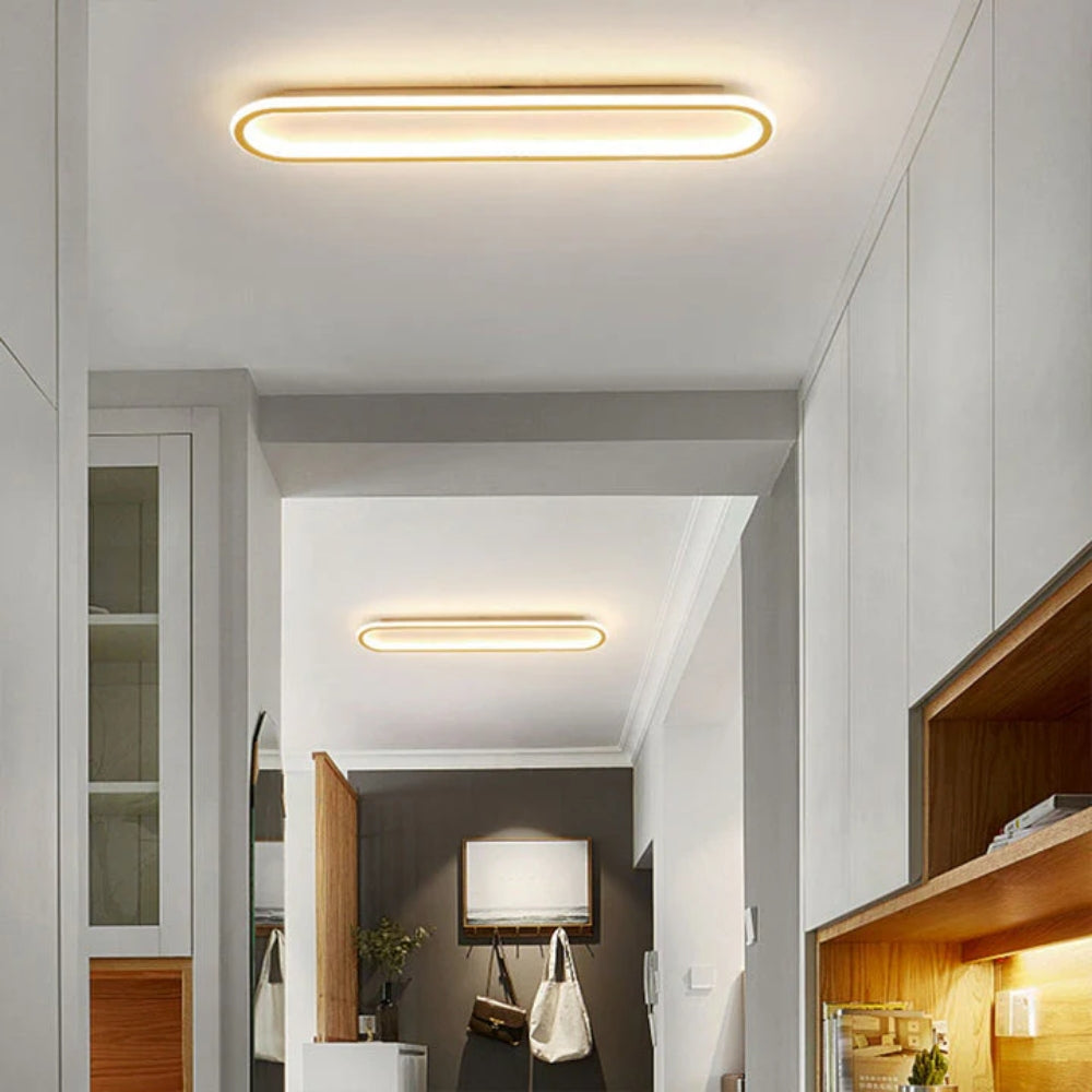 Nowoczesna Podłużna Lampa Sufitowa LED Plafon