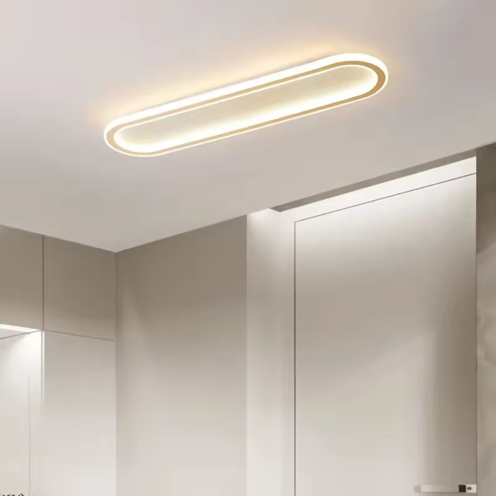 Nowoczesna Podłużna Lampa Sufitowa LED Plafon