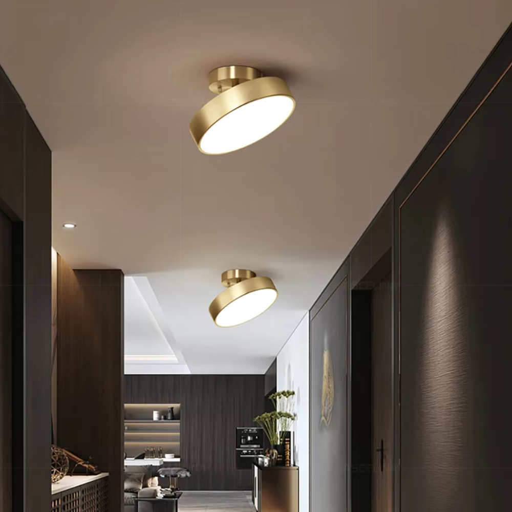 Nowoczesna Regulowana Okrągła Lampa Sufitowa LED