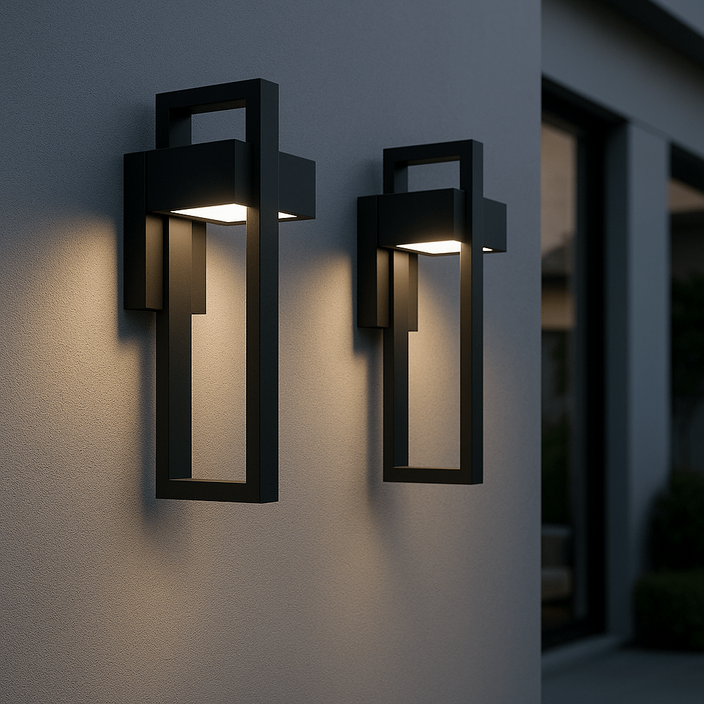 Nowoczesna Zewnętrzna Lampa Ścienna LED Ogrodowa Elewacyjna