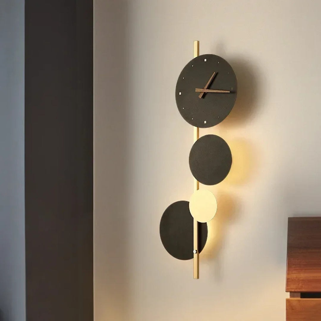 Nowoczesny Zegar Ścienny LED 30 cm – Minimalistyczny Zegar na Ścianę do Salonu i Sypialni