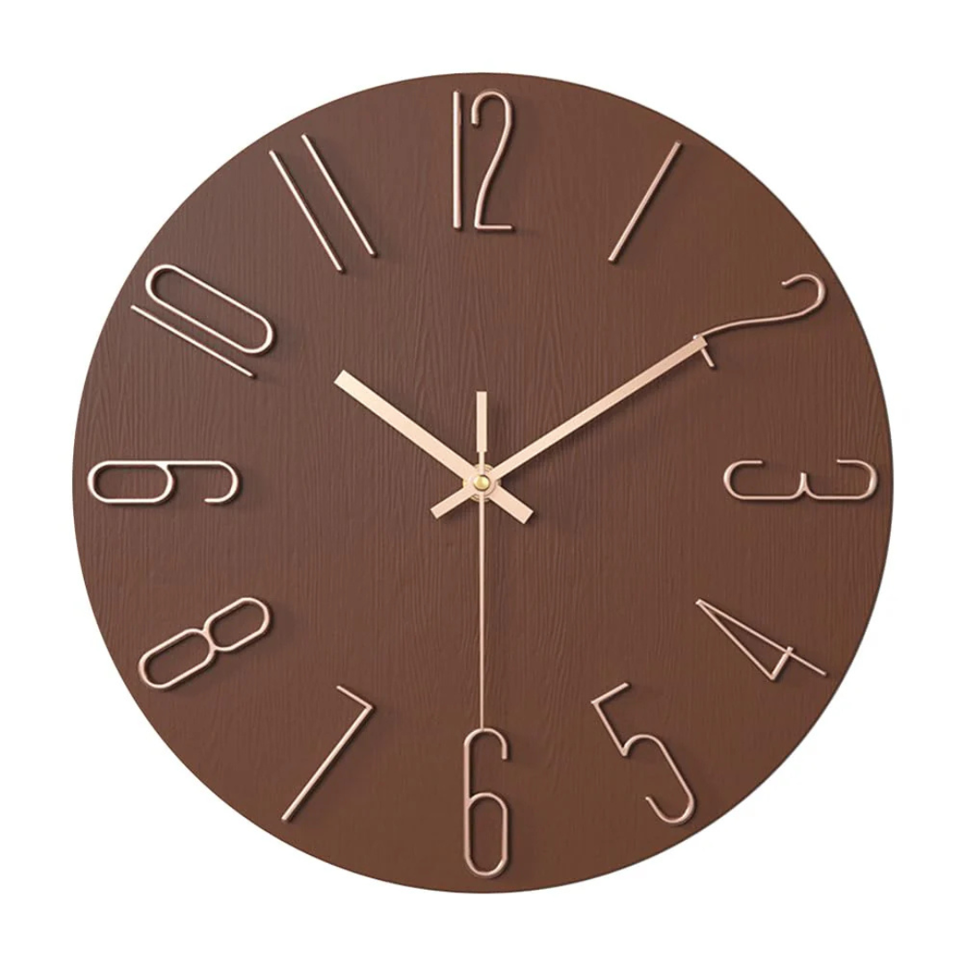 Nowoczesny Zegar Ścienny Minimalistyczny 30 cm z Cichym Mechanizmem – Idealny Zegar do Salonu