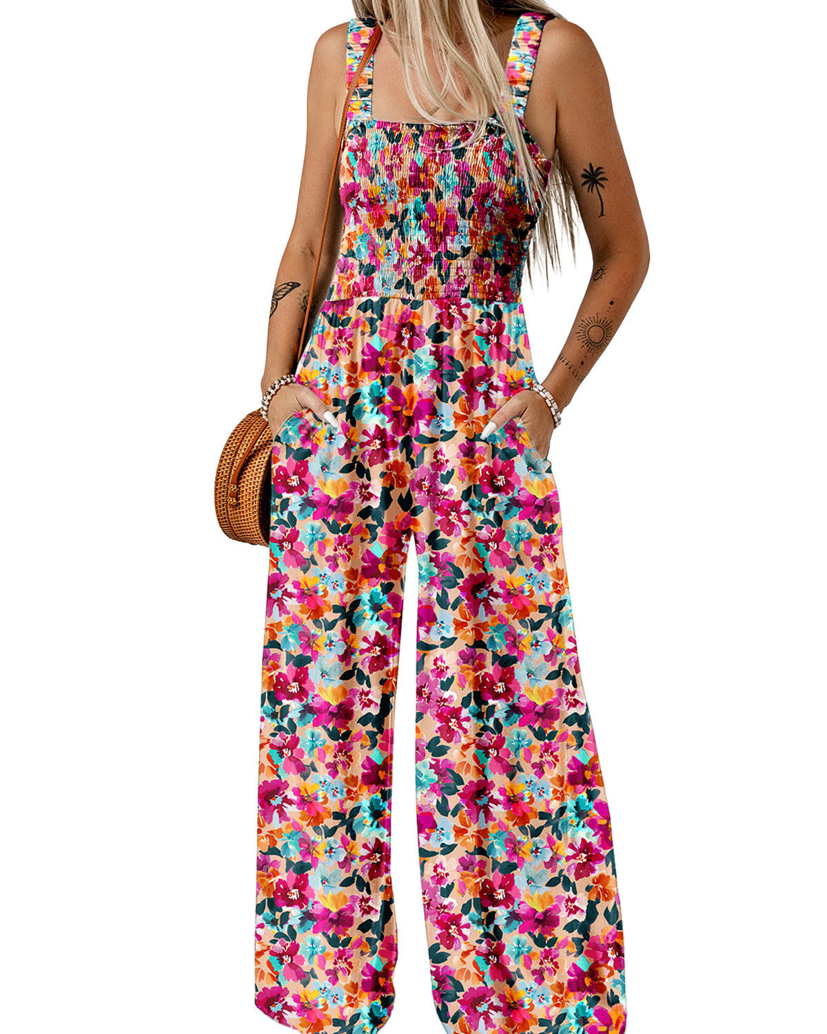 Jaglina – Zwiewna sukienka boho z kwiatowym nadrukiem