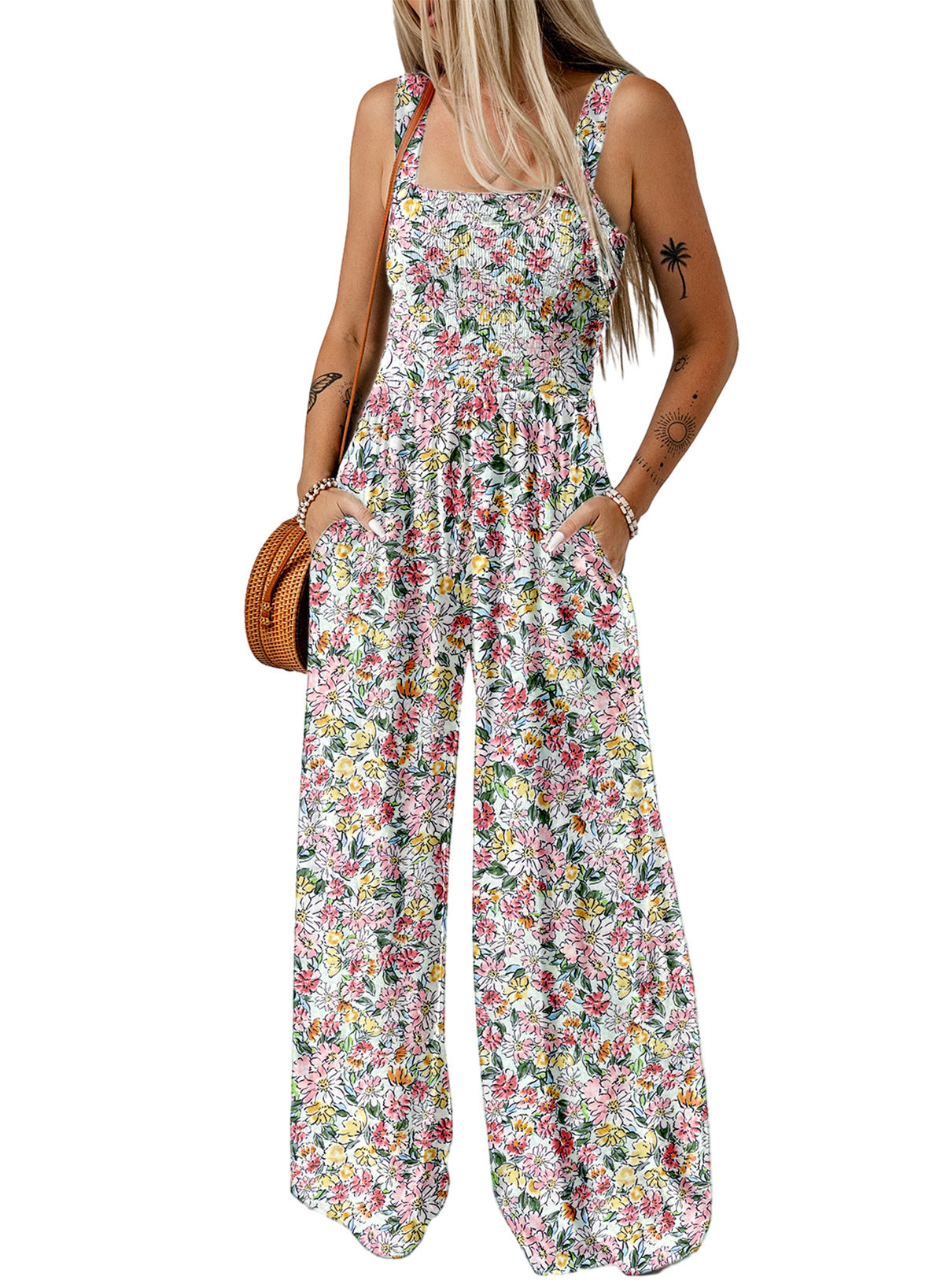 Jaglina – Zwiewna sukienka boho z kwiatowym nadrukiem