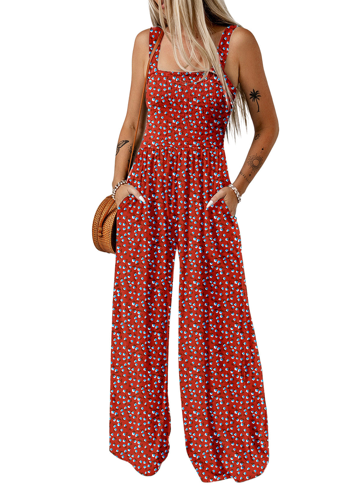 Jaglina – Zwiewna sukienka boho z kwiatowym nadrukiem