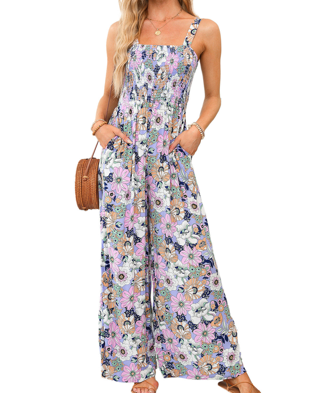 Jaglina – Zwiewna sukienka boho z kwiatowym nadrukiem