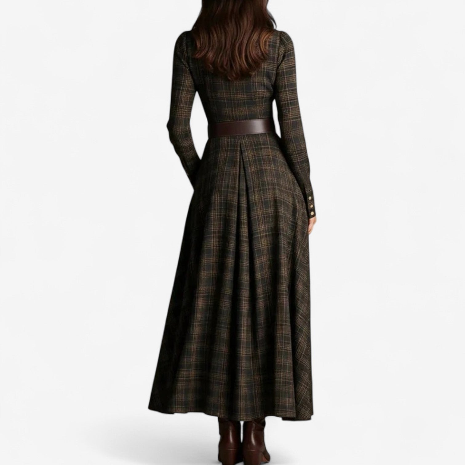 Adaluna – Maxi Sukienka w Stylu Vintage
