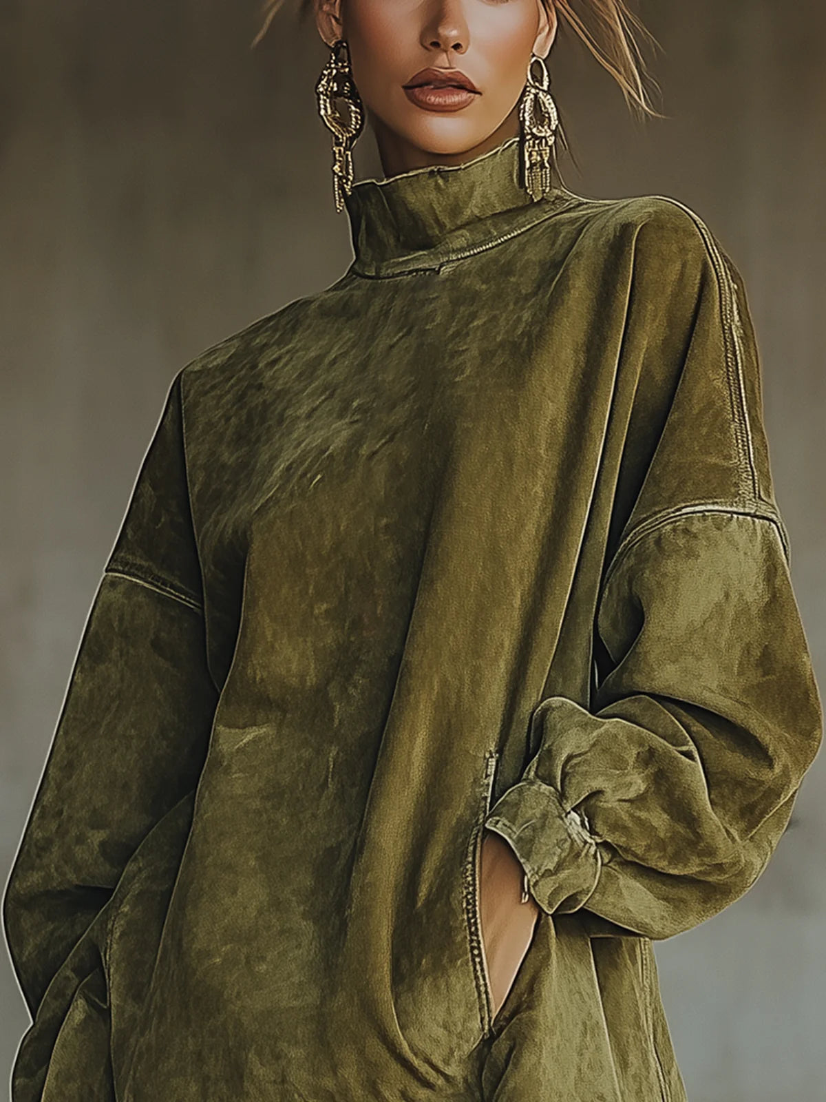 Wyrella – Zamszowa sukienka boho
