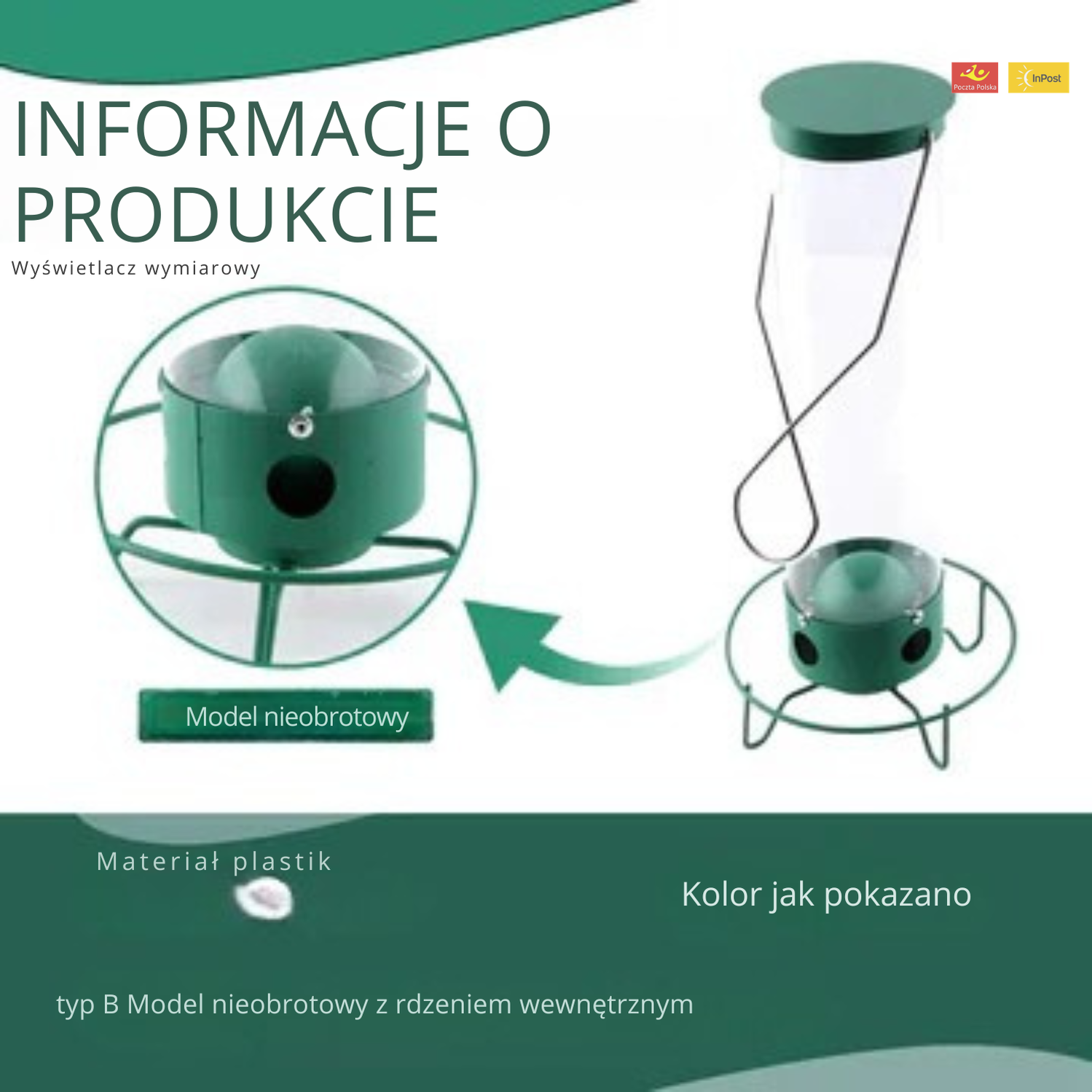 Karmnik dla ptaków z zabezpieczeniem przed wiewiórkami