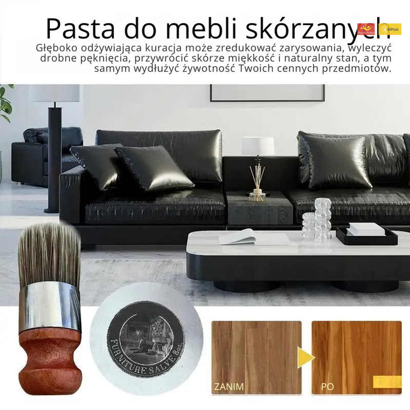 Zestaw 120 ml balsamów do mebli skórzanych