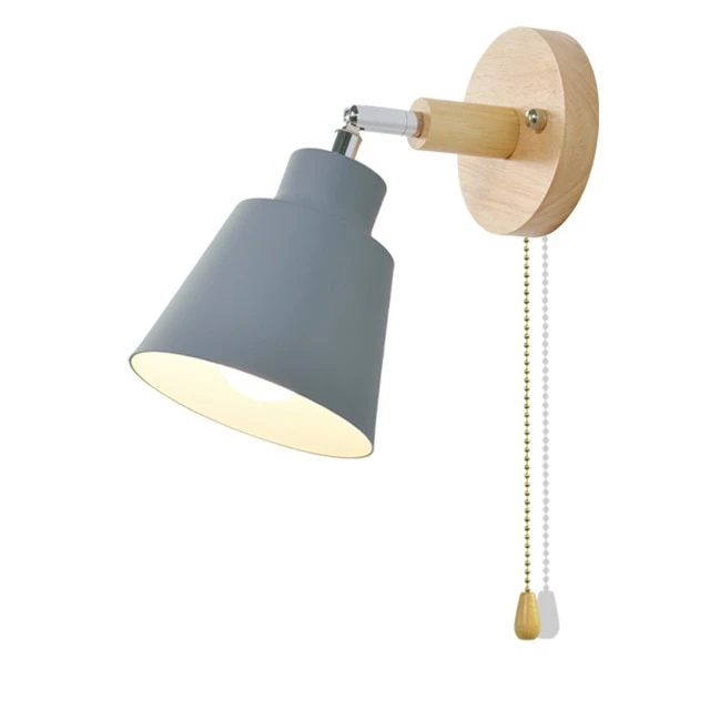 Regulowana Lampa Ścienna Z Łańcuszkowym Włącznikiem Do Sypialni Do Salonu