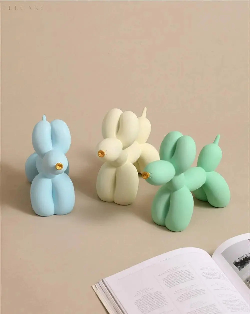 Rzeźba Kumo – Elegancka Inflatable Statua w Różnorodnych Kolorach, Wysokiej Jakości Żywica Epoksydowa, 23 cm x 9 cm x 18 cm