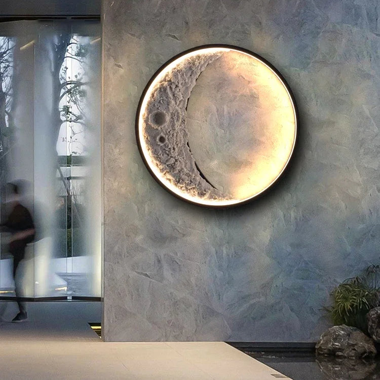 Lampa Ścienna LED 3D Księżyc