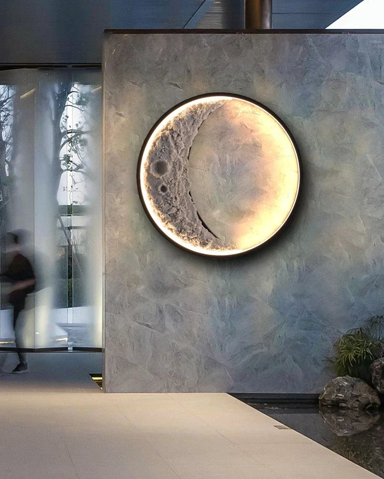 Lampa Ścienna LED 3D Księżyc