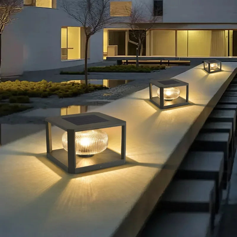 Nowoczesna lampa solarna LED – designerskie oświetlenie ogrodowe