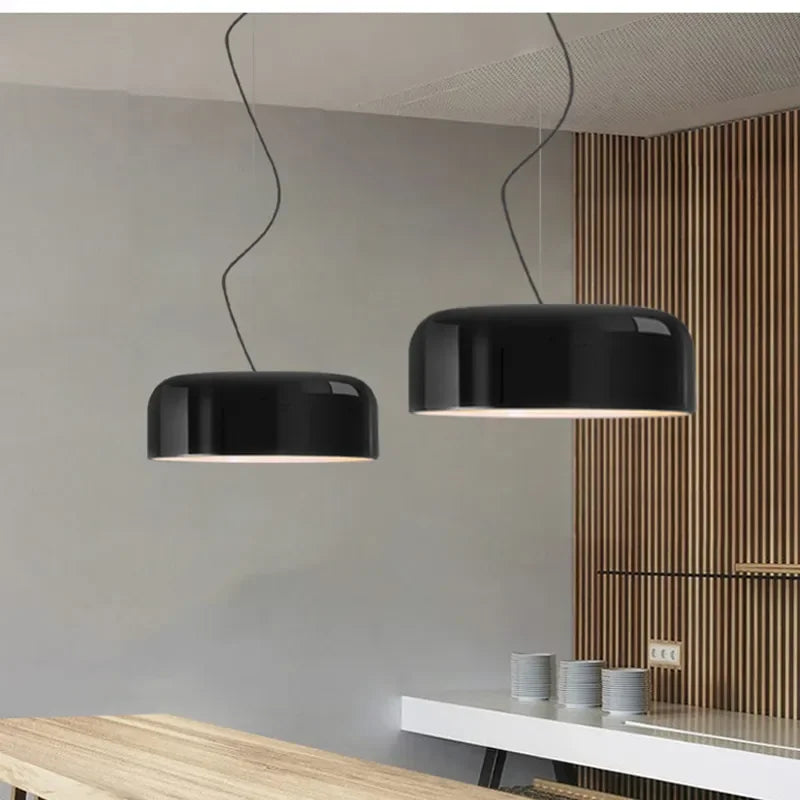 Nowoczesna Lampa Wisząca LED w Kształcie Dysku