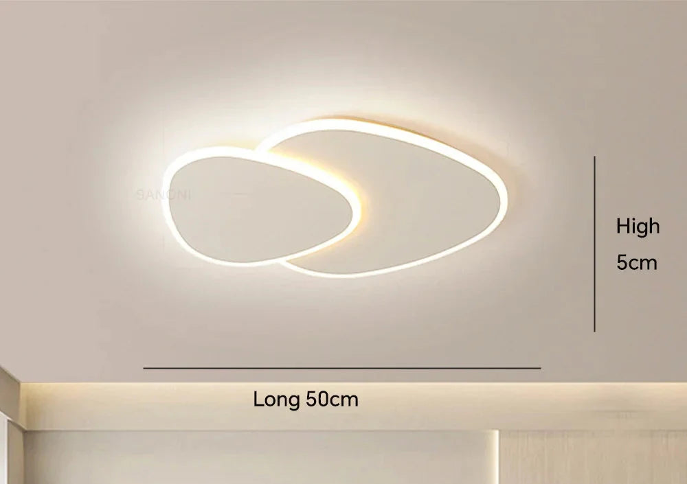 Nowoczesna lampa sufitowa LED – Abstrakcyjna lampa natynkowa