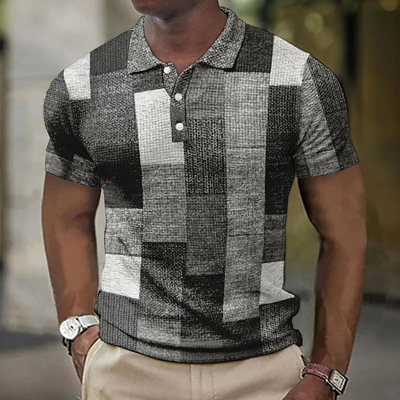 Patryk - Wielokolorowa koszulka polo w nowoczesnym stylu