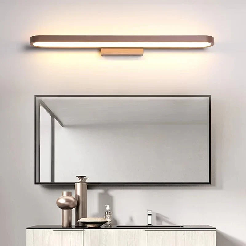 Nowoczesny kinkiet LED nad biurko – minimalistyczna lampa ścienna listwowa